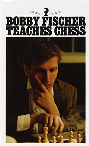 Cover of Bobby Fischer Teaches Chess, an example of a self-paced beginner chess puzzle book