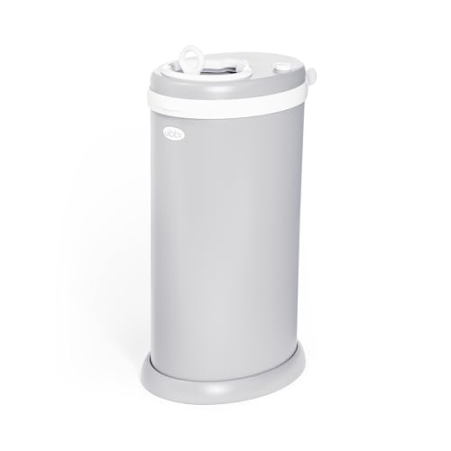 Ubbi Steel Diaper Pail shown as a standard-bag household waste container to compare for litter waste